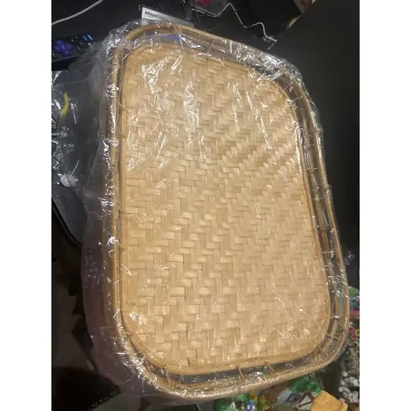 Four Bamboo serving Trays - Picture 2 of 5